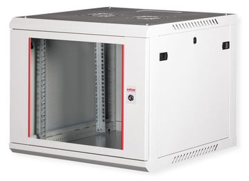 ROLINE Basic Plus - Gehäuse Netzwerkschrank - 600x600 BxT - geeignet für Wandmontage - RAL 7035, Hellgrau - 9U - 19 von LumaTech