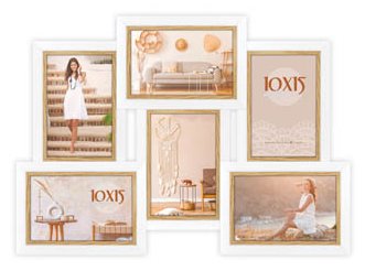 Zep Ayas 6Q, Bilderrahmen-Set, MDF-Platten, Weiß, Wand, 10 x 15 cm, Landschaftsportrait