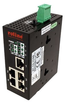 ROLINE Industrial Switch - Switch - 5 x 10/100 von LumaTech