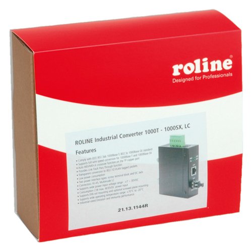 ROLINE Industrie - Medienkonverter - GigE - 1000Base-SX, 1000Base-T
