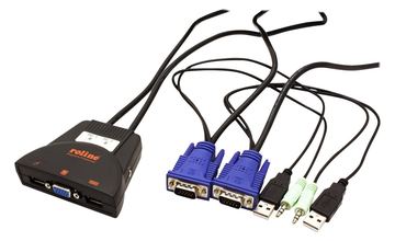 ROLINE KVM 'Star' Switch - KVM-/Audio-Switch von LumaTech
