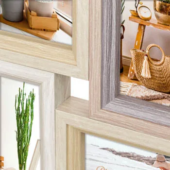 Zep Zara 6Q, Bilderrahmen-Set, MDF-Platten, Natürlich/Natur, Tisch, Wand, 10 x 15 cm, Rechteckig, Ansicht 2