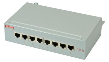 ROLINE Patch Panel - CAT 5e - Hellgrau - 8 von LumaTech