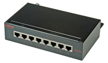ROLINE Patch Panel - CAT 5e - Schwarz - 8 Ports von LumaTech