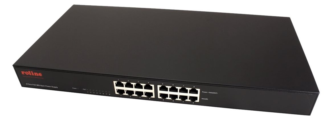 ROLINE PoE MID-Span Power Supply - Power Injector (Rack - einbaufähig)