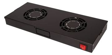 ROLINE Rack - Lüfter Kit - with 2 fans - Jet Black, RAL 9005 - 48.3 cm (19) von LumaTech