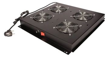 ROLINE Rack - Lüfter Kit - with 4 fans - Dach - Jet Black, RAL 9005 - 48.3 cm (19) von LumaTech
