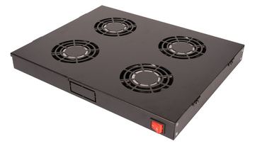 ROLINE Rack - Lüfter Kit - with 4 fans - Jet Black, RAL 9005 - 48.3 cm (19) von LumaTech