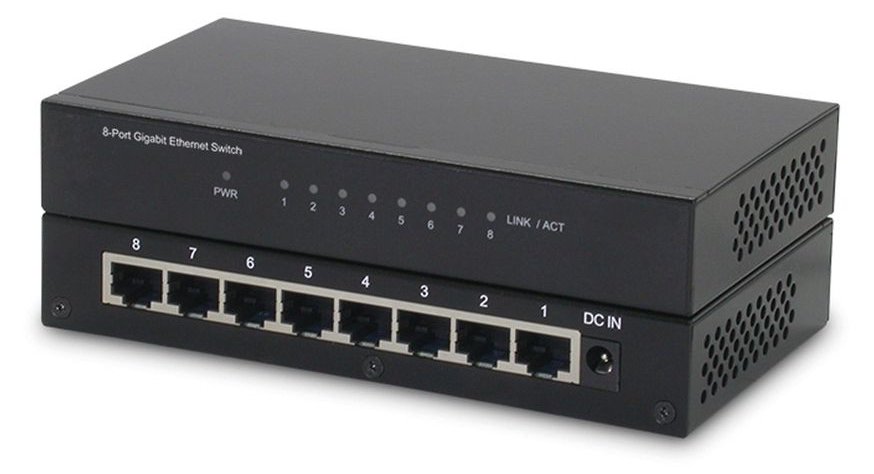 ROLINE Switch - unmanaged - 8 x 10/100/1000