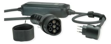 ROLINE Tragb. Ladegerät Mode2 EV (2.3kW 1-Ph.) 3P ITA Stecker&Typ2 Stecker, 7.5m von LumaTech