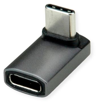 ROLINE USB4 40G Typ C Adapter ST/BU 90° breit Alu von LumaTech