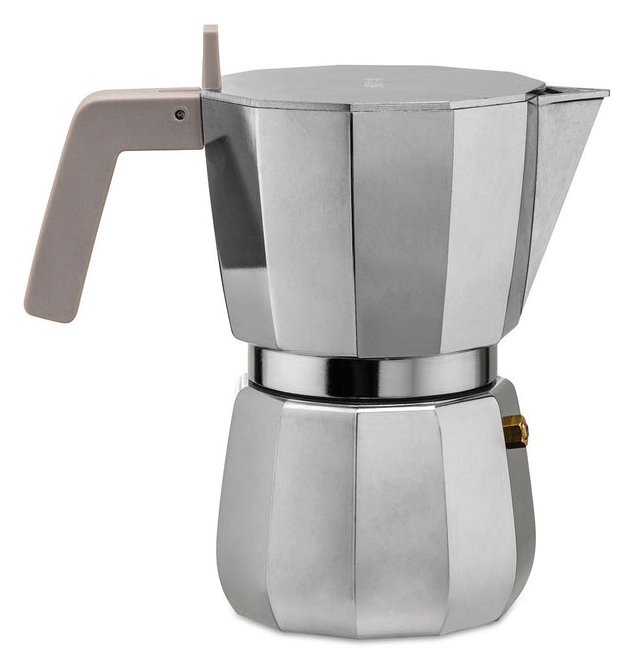 Alessi Mokka Espressomaschine DC06/3 silber