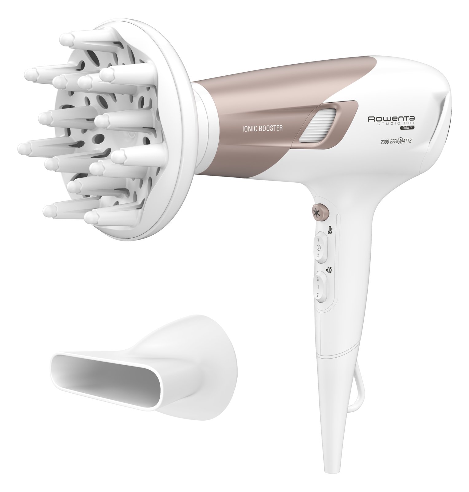 ROWENTA Studio Dry Glow CV5830F0 - Föhn - White/Orange