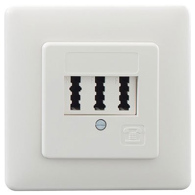 Rutenbeck TAE 2x6/6 NFF Up rw - Anschlussdose, Unterputz