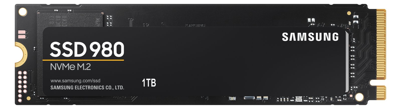 Samsung 980 MZ-V8V1T0BW - SSD - verschlüsselt - 1 TB - intern - M.2 2280 - PCIe 3.0 x4 (NVMe)