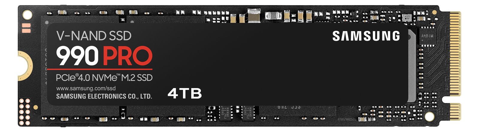 Samsung 990 PRO MZ-V9P4T0BW - SSD - verschlüsselt - 4 TB - intern - M.2 2280 - PCIe 4.0 x4 (NVMe)