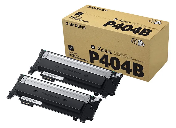 Samsung CLT-P404B - 2er-Pack - Schwarz - original, Ansicht 2