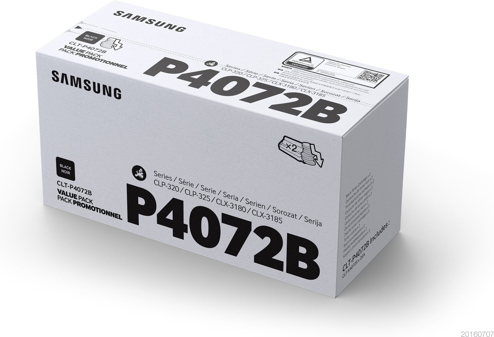 Samsung CLT-P4072B - 2er-Pack - Schwarz - original - Tonerpatrone (SU381A)