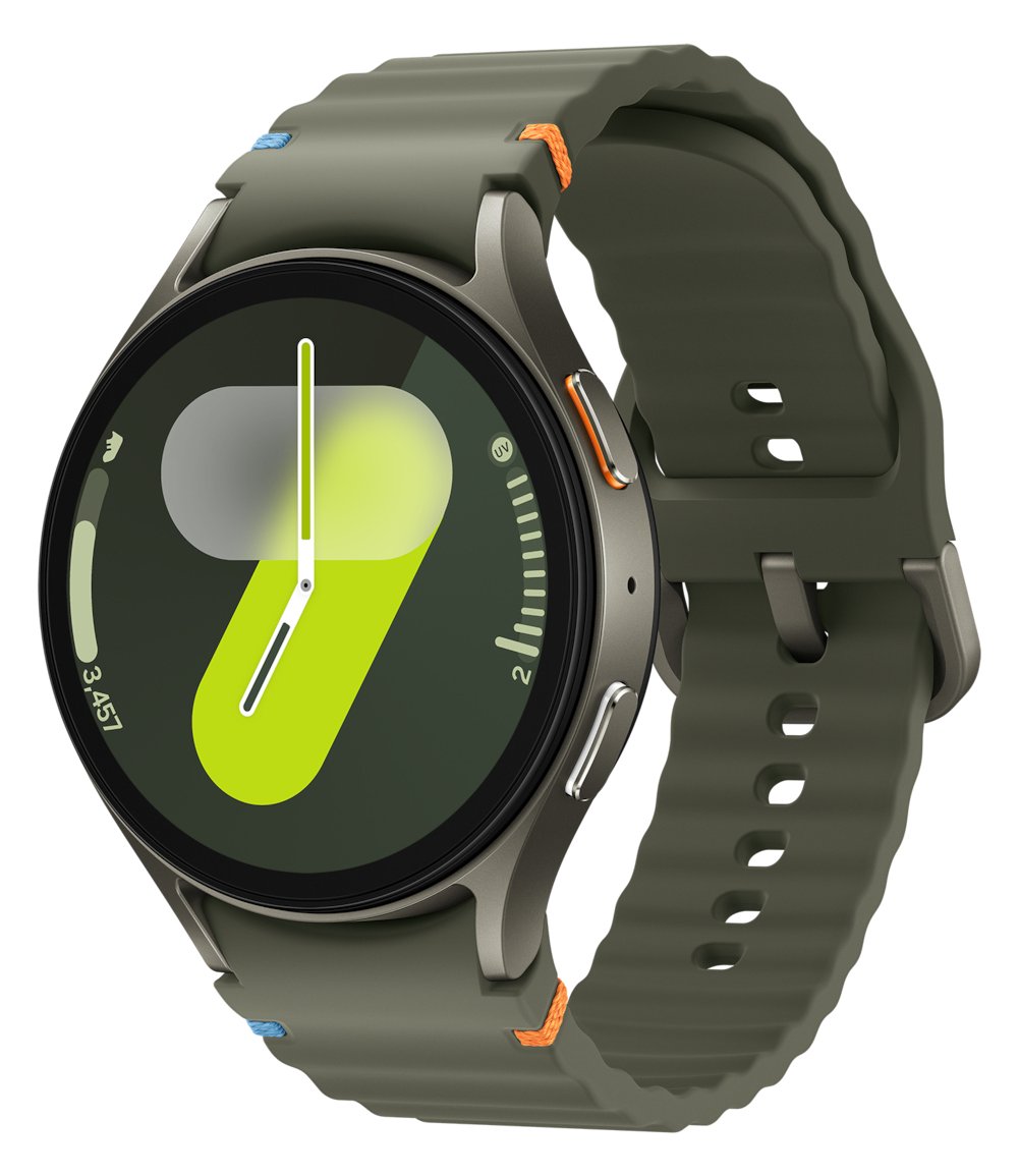 Samsung Galaxy Watch7 - 44 mm - intelligente Uhr mit Sportband - Gummi - Bandgröße: M/L - Anzeige 3.7 cm (1.47)