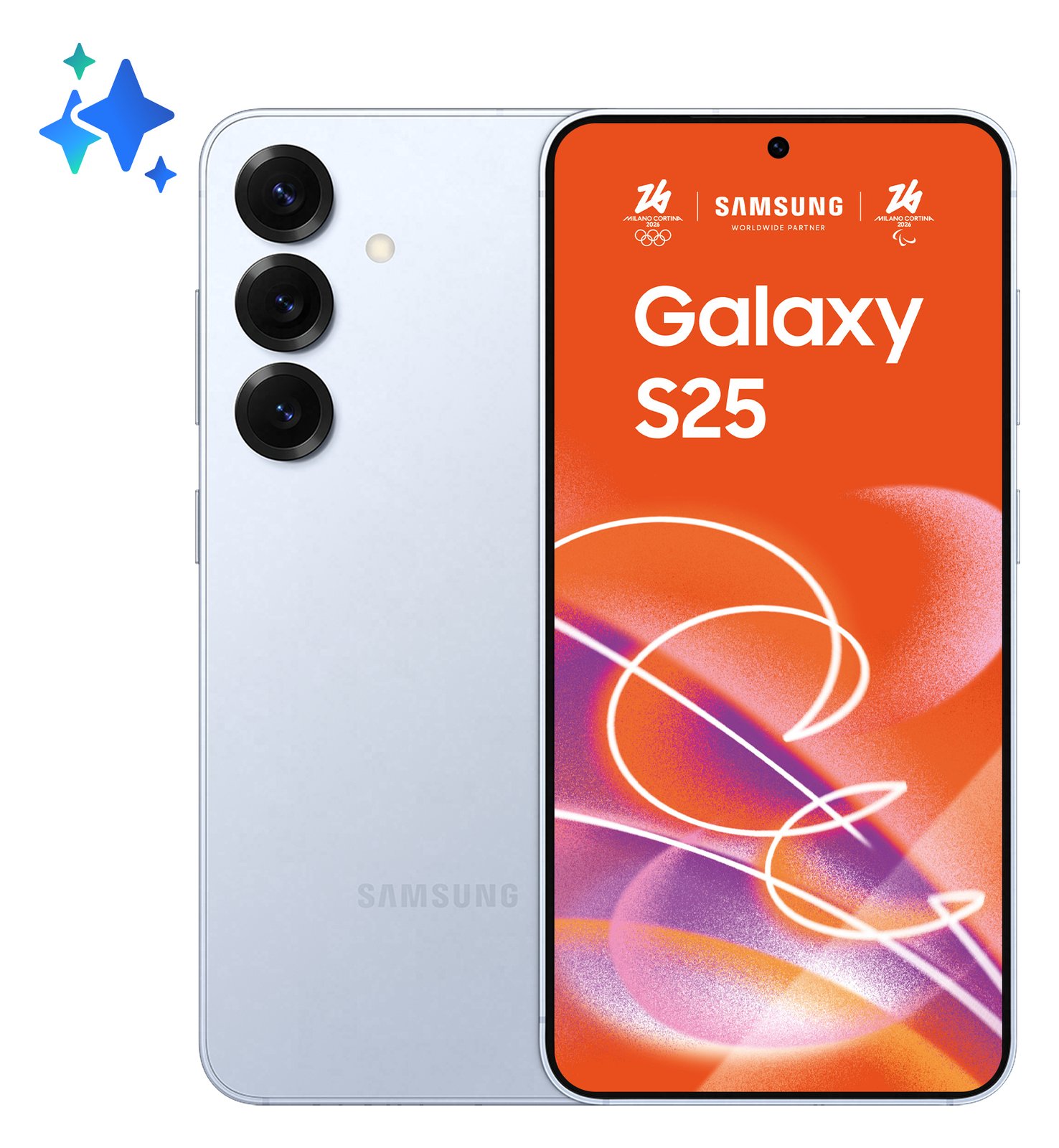 Samsung Galaxy S25 - 5G Smartphone - RAM 12 GB / Speicher 128 GB - 6.2 - Hellblau