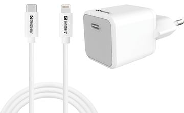 SANDBERG Netzteil - 2-in-1 - 20 Watt - 3 A - PD (24 pin USB-C) von LumaTech