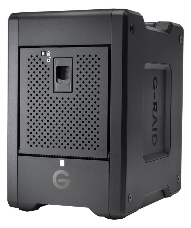 SanDisk Professional G-RAID SHUTTLE 4 - Festplatten-Array - 48 TB - 4 Schächte - HDD 12 TB x 4 - Thunderbolt 3, USB 3.2