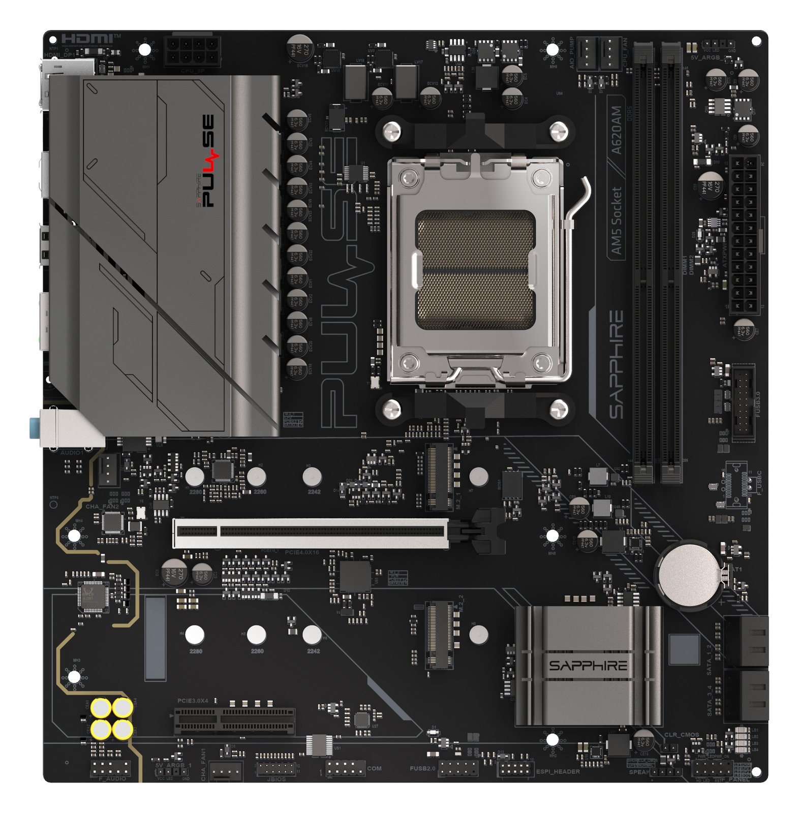 Sapphire PULSE A620AM Mainboard AMD Sockel AM5 - mATX