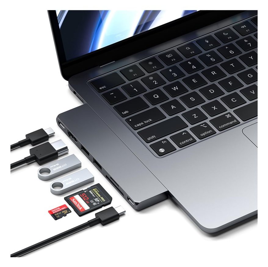 Satechi Type-C Pro Hub Slim space grau - Hub