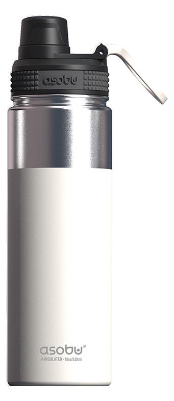 Asobu Alpine Flask - 530 ml - Wandern - Weiß - Edelstahl - Erwachsener - Mann/Frau