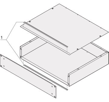 SCHROFF 20860132 19 Zoll Netzwerkschrank-Dichtungssatz - SCHROFF HF-DICHTUNGSET MULTIPAC ALZN von LumaTech