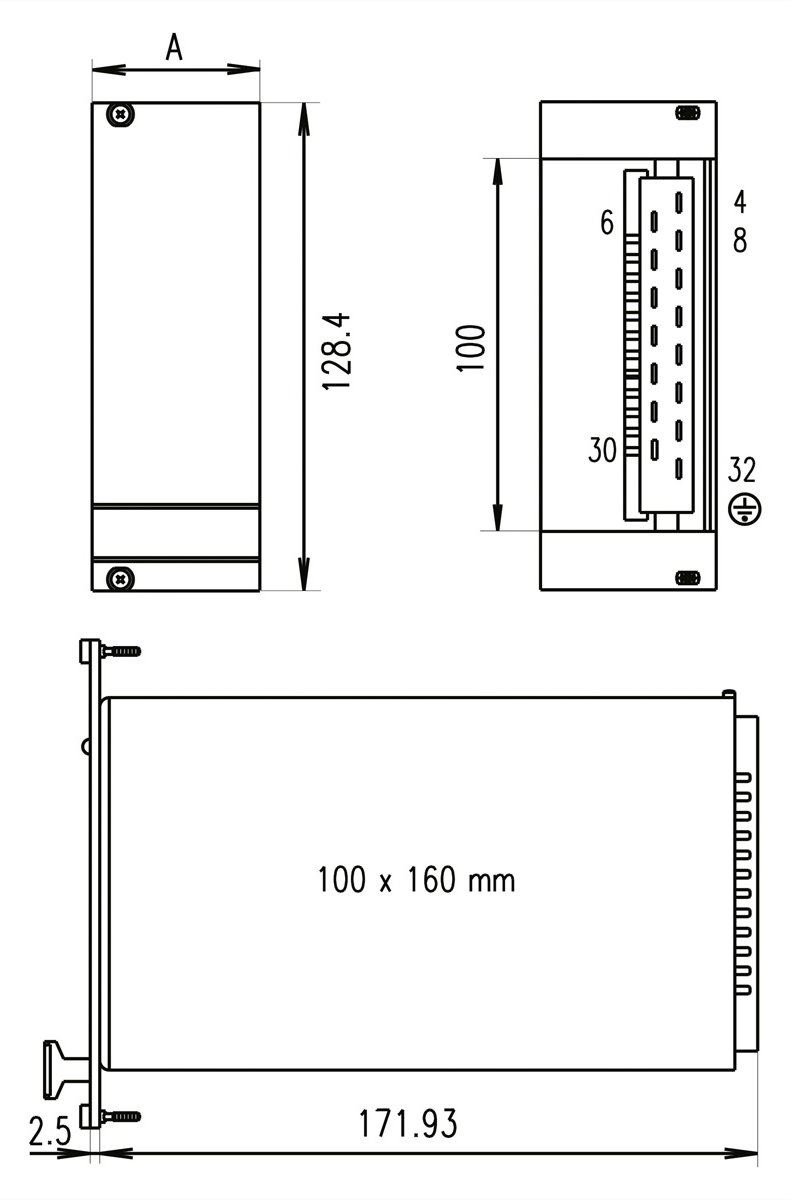 SCHROFF 21005477 Frontplatte 1 St.