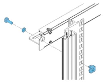 SCHROFF 27230056 19 Zoll Netzwerkschrank-Befestigungsmaterial - SCHROFF BEFESTIGUNGSSATZ INNENSEITE von LumaTech