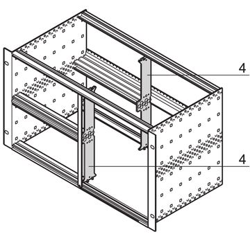 SCHROFF 64560010 19 Zoll Montagematerial - Rack-Zubehör von LumaTech