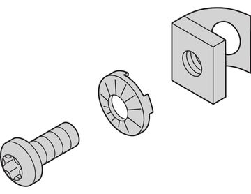 SCHROFF ASSEMBLY KIT T-GROOVE (4X) von LumaTech