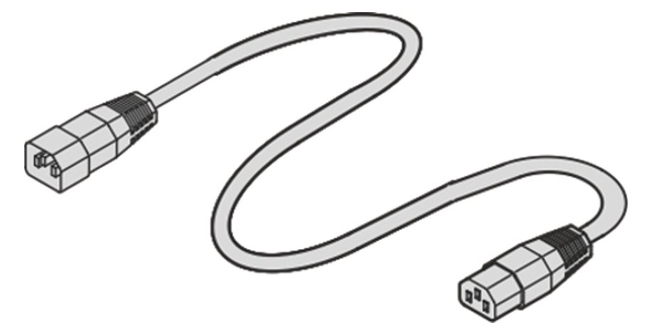 SCHROFF CABLE IEC60320 C13-C14 1.0M - Kabel