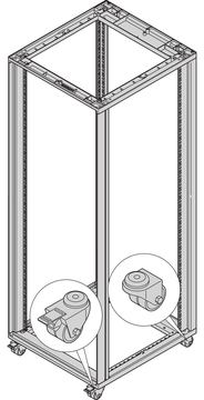 SCHROFF CASTOR KIT 200KG 50DIA (4PCS/KIT) von LumaTech