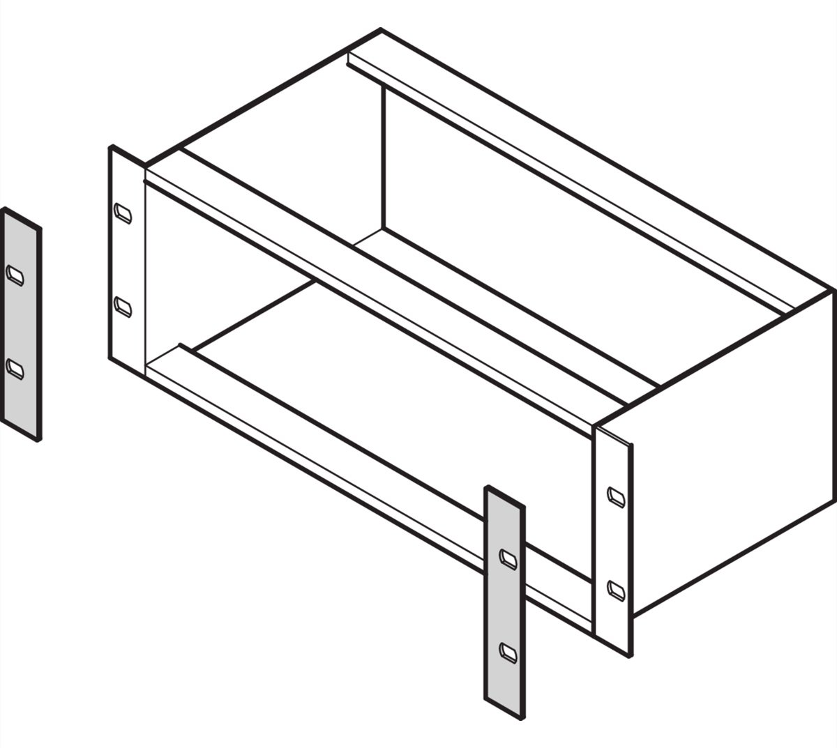 SCHROFF COVER PANEL 3U W/O.HANDLE