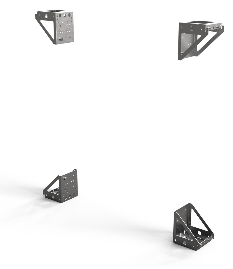 SCHROFF DEPTH MEMBER REDUC.BRKT.(4X)