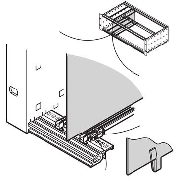SCHROFF DIVIDER PLATE 6U 160D - Rack-Zubehör von LumaTech