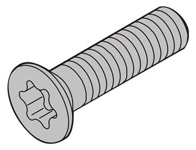 SCHROFF EuropacPRO - Schraubensatz (M4) - 1 cm