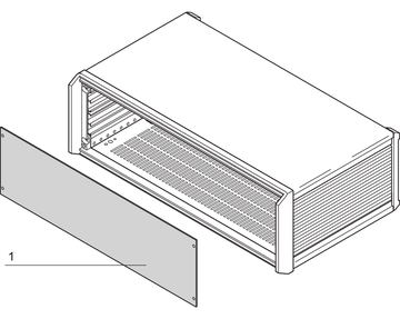 SCHROFF FRONT PANEL 3U 63HP - Rack-Zubehör von LumaTech