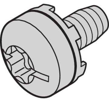 SCHROFF KIT SCREW TAPTITE M6X10 (50X) von LumaTech