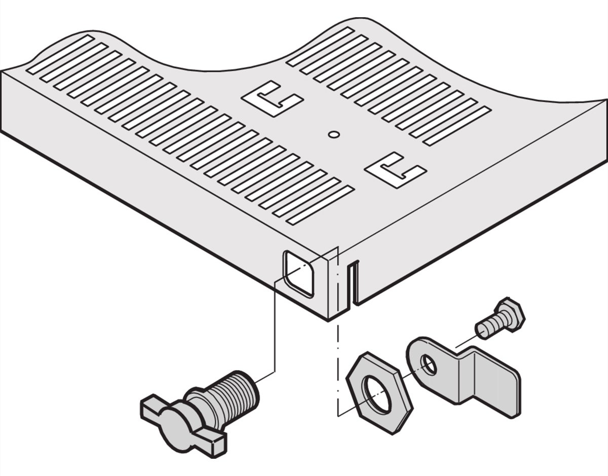 SCHROFF LOCK FOR TELESCOPICSHELF