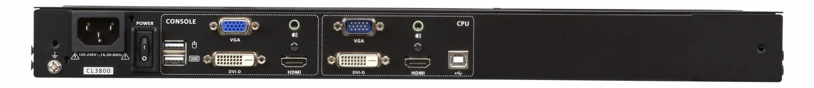 ATEN CL3800NW - 47 cm (18.5") - 1920 x 1080 Pixel - TFT-LCD - 350 cd/m² - 1000:1 - 178°, Ansicht 7