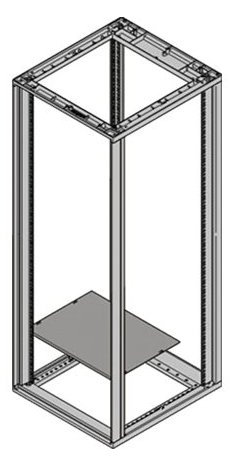 SCHROFF Rackboden-Abdeckung - RAL 7021