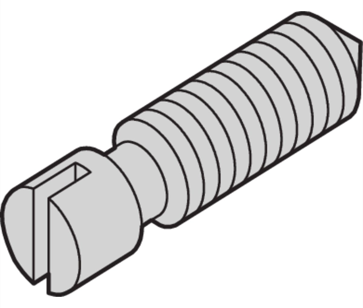 SCHROFF SCREW GRUB SLOT.M3X8MM(100X)