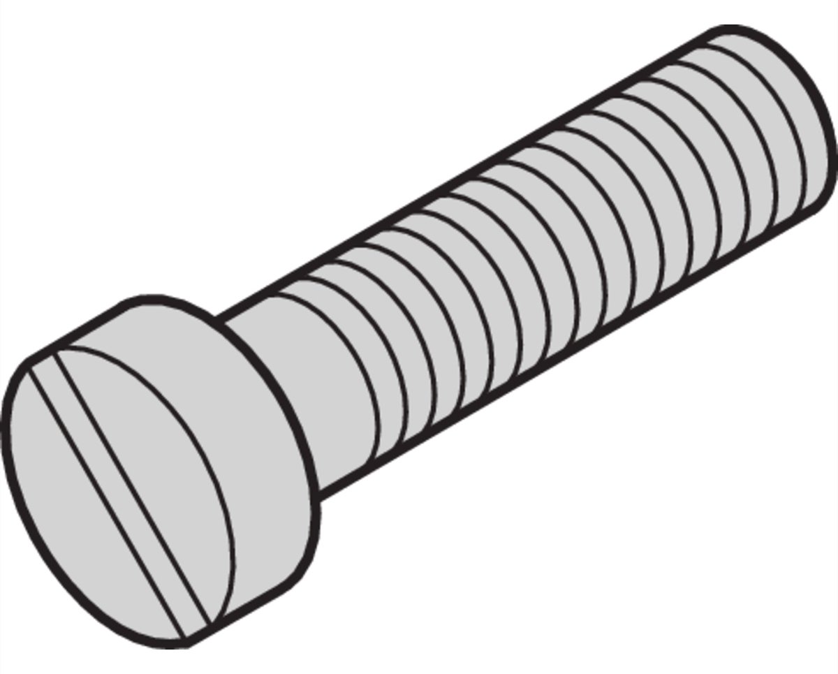 SCHROFF SCREW SLT CHD M2.5X16MM 100X