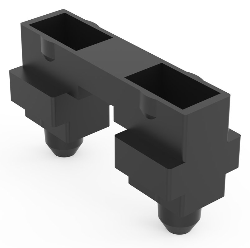 SCHROFF SLIDE BLACK PLASTIC (100PCS)