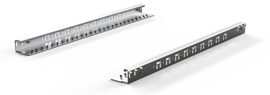 SCHROFF SLIDE RAIL SERV. HEAVY LOAD 2X
