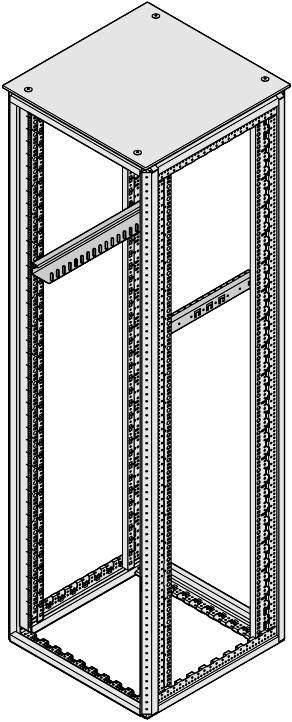 SCHROFF VARISTAR - Gleitschienenmontagesatz - 1U - 48.3 cm (19)
